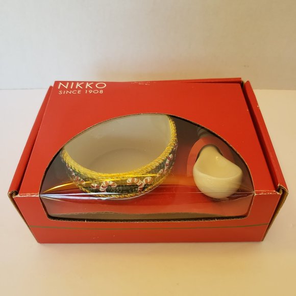 Nikko Christmas Dip Set Bowl & Spoon - Picture 3 of 5